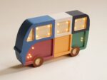 Wooden Van Night Light for Kids - Wall-Mounted with Remote Control - Yliana