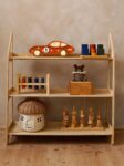 Wooden Red Car Night Light for Kids - Wall-Mounted with Remote Control - Yliana