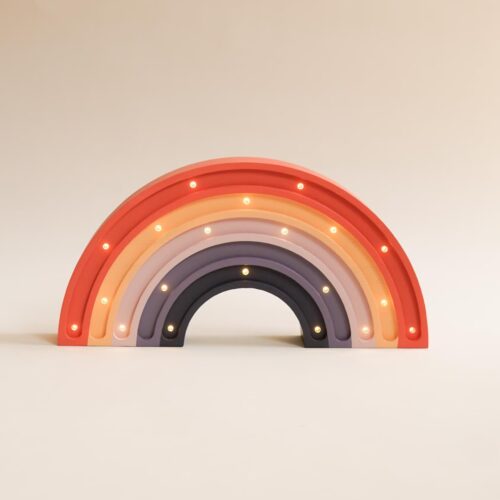 Wooden Rainbow Night Light for Kids - Wall-Mounted with Remote Control - Yliana