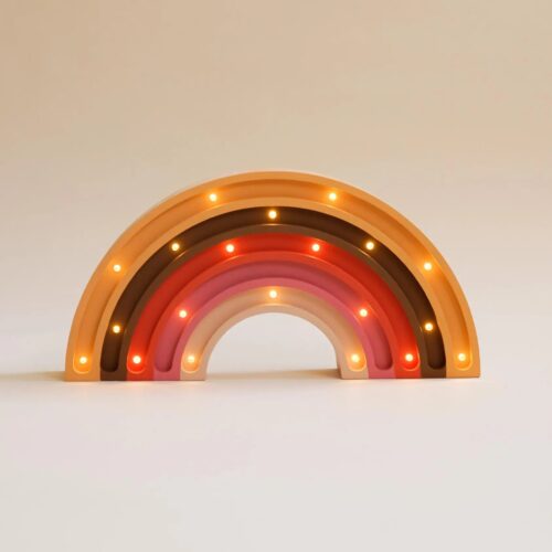 Wooden Rainbow Night Light for Kids - Wall-Mounted with Remote Control - Yliana