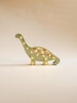 Wooden Dino Night Light for Kids - Wall-Mounted with Remote Control - Yliana