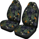 Night Tropical Hawaii Pattern Print Universal Fit Car Seat Covers
