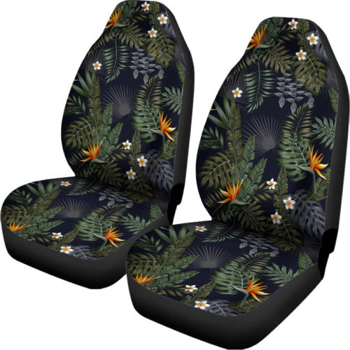 Night Tropical Hawaii Pattern Print Universal Fit Car Seat Covers
